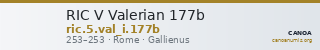 RIC V Valerian 177b — CANOA