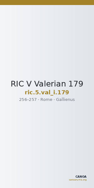 RIC V Valerian 179 — CANOA