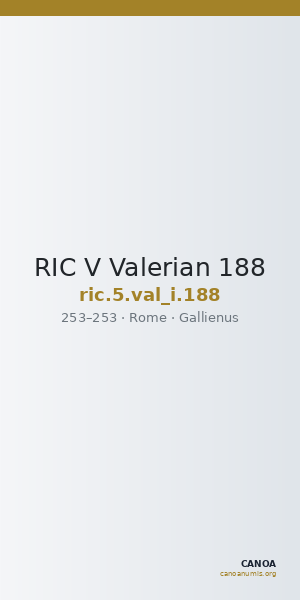 RIC V Valerian 188 — CANOA
