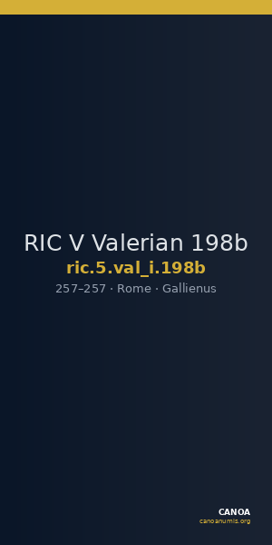 RIC V Valerian 198b — CANOA