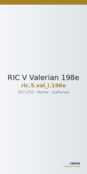 RIC V Valerian 198e — CANOA