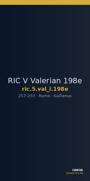 RIC V Valerian 198e — CANOA