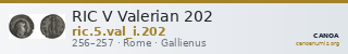 RIC V Valerian 202 — CANOA