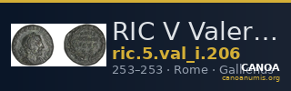RIC V Valerian 206 — CANOA