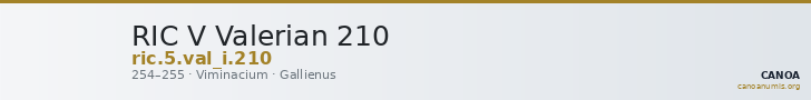 RIC V Valerian 210 — CANOA