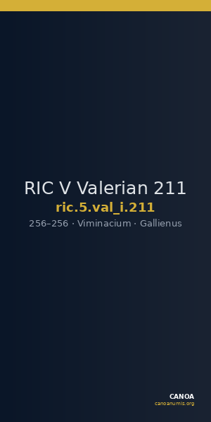 RIC V Valerian 211 — CANOA