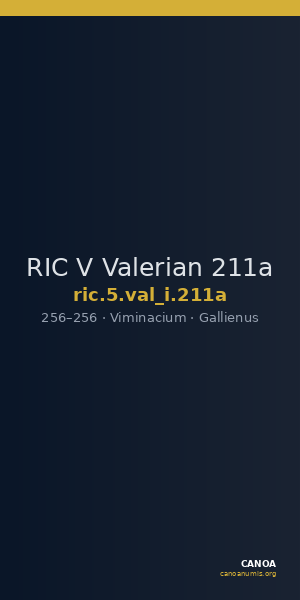 RIC V Valerian 211a — CANOA