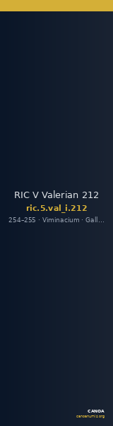 RIC V Valerian 212 — CANOA
