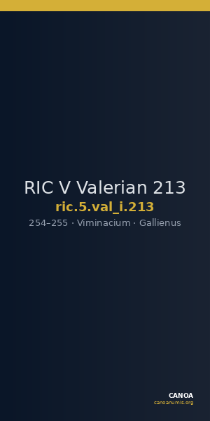 RIC V Valerian 213 — CANOA