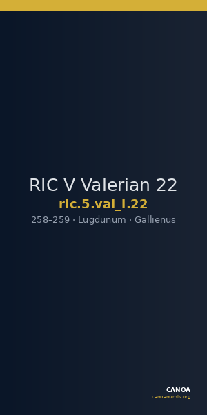 RIC V Valerian 22 — CANOA
