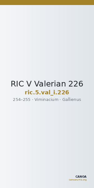 RIC V Valerian 226 — CANOA