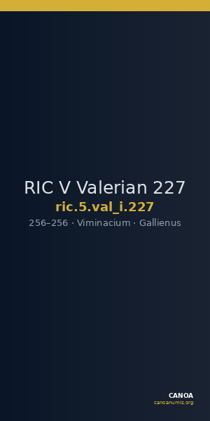 RIC V Valerian 227 — CANOA