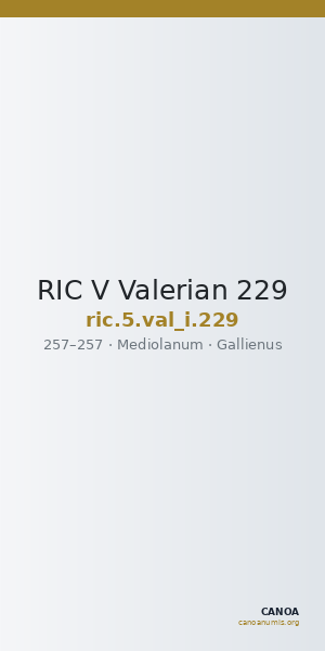 RIC V Valerian 229 — CANOA
