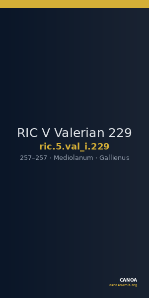 RIC V Valerian 229 — CANOA