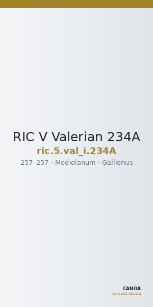 RIC V Valerian 234A — CANOA