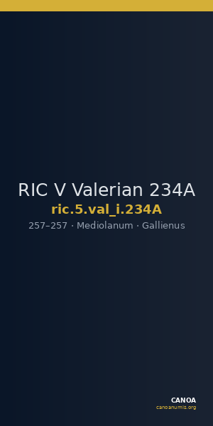 RIC V Valerian 234A — CANOA