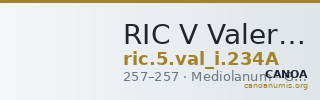 RIC V Valerian 234A — CANOA