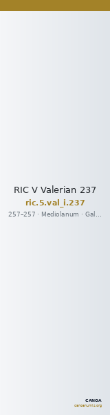 RIC V Valerian 237 — CANOA
