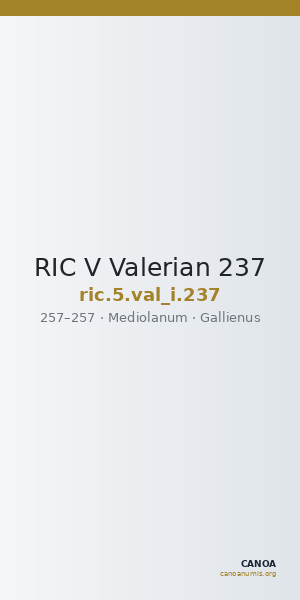 RIC V Valerian 237 — CANOA