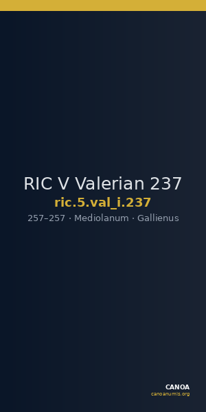 RIC V Valerian 237 — CANOA