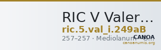 RIC V Valerian 249aB — CANOA