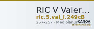 RIC V Valerian 249cB — CANOA