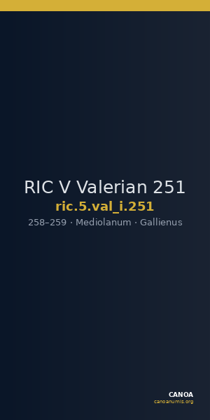 RIC V Valerian 251 — CANOA