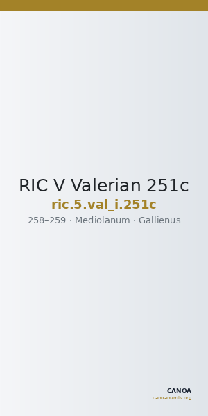 RIC V Valerian 251c — CANOA
