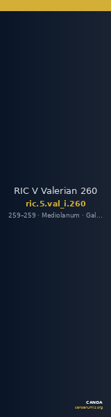 RIC V Valerian 260 — CANOA