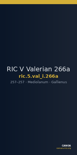 RIC V Valerian 266a — CANOA