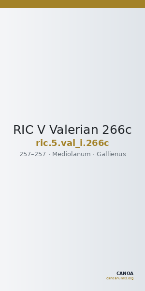 RIC V Valerian 266c — CANOA