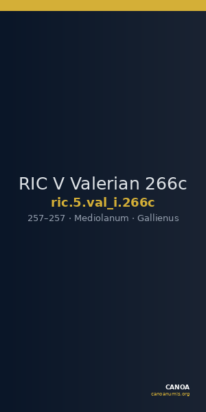 RIC V Valerian 266c — CANOA