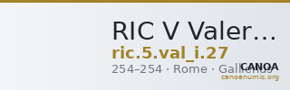 RIC V Valerian 27 — CANOA