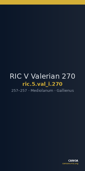 RIC V Valerian 270 — CANOA