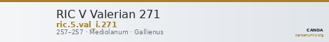 RIC V Valerian 271 — CANOA