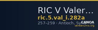 RIC V Valerian 282a — CANOA