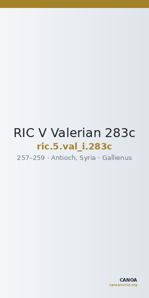 RIC V Valerian 283c — CANOA