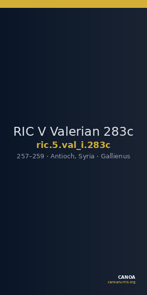 RIC V Valerian 283c — CANOA