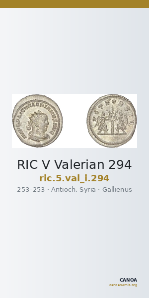 RIC V Valerian 294 — CANOA