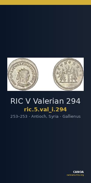 RIC V Valerian 294 — CANOA