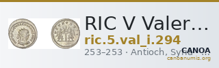 RIC V Valerian 294 — CANOA