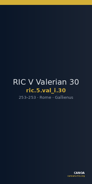 RIC V Valerian 30 — CANOA
