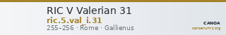 RIC V Valerian 31 — CANOA