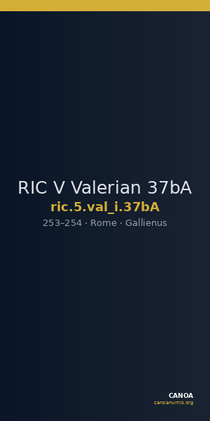 RIC V Valerian 37bA — CANOA