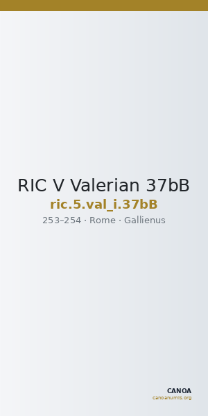 RIC V Valerian 37bB — CANOA