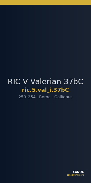 RIC V Valerian 37bC — CANOA