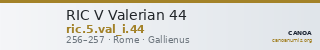 RIC V Valerian 44 — CANOA
