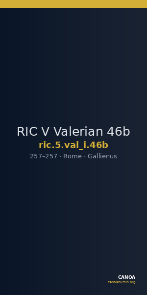 RIC V Valerian 46b — CANOA