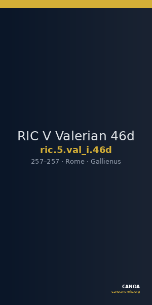 RIC V Valerian 46d — CANOA