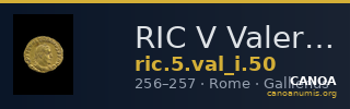 RIC V Valerian 50 — CANOA